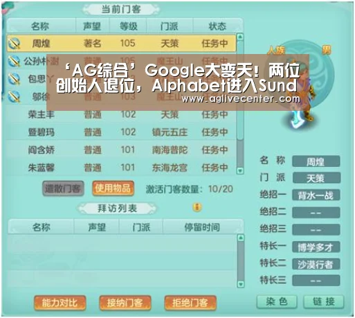 ‘AG综合’Google大变天!两位创始人退位,Alphabet进入SundarPichai时代(图1) AG百家乐